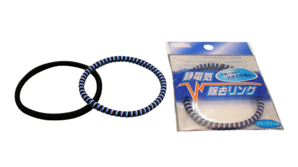静電気除去リングの製品画像・使用イメージ